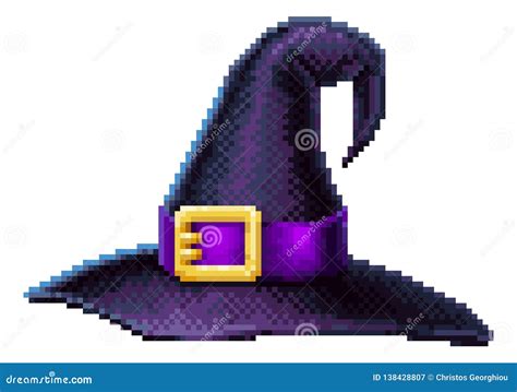 Pixel witch hat